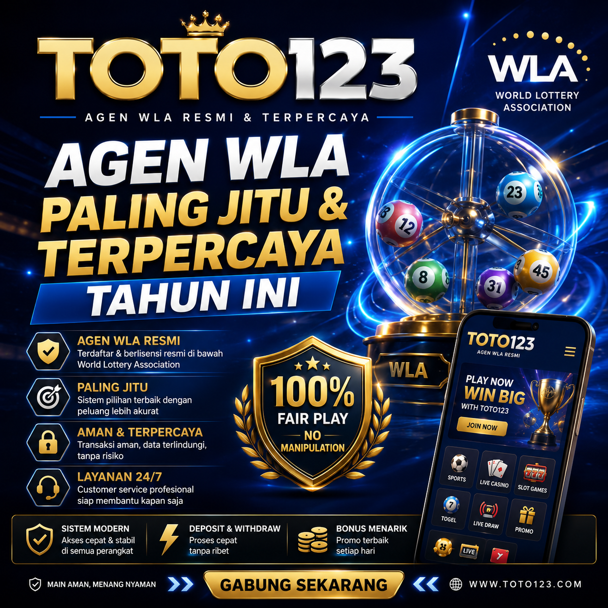 Official Login Resmi Dan Daftar TOTO123 Aman 2026